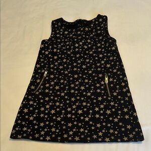 Epic Threads Black and Gold Starry Kids Dress